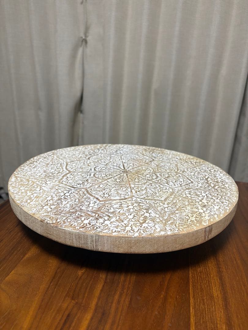 ターンテーブル　回転台　インテリア　アジアン