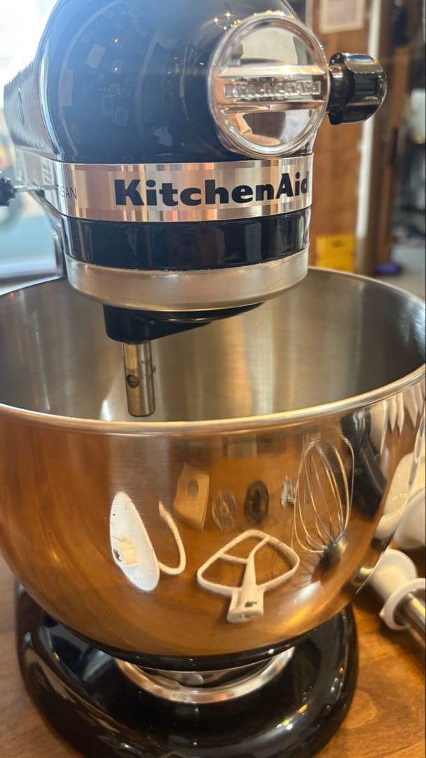 【美品】KitchenAid ミキサー ブラック　付属品沢山！