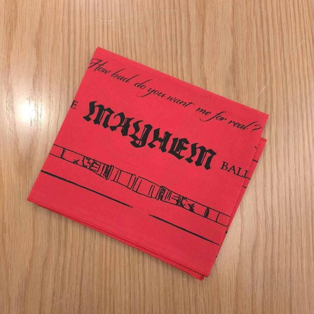 早い者勝ち】LADY GAGA MAYHEM BALLライブ会場限定バンダナ赤 - メルカリ