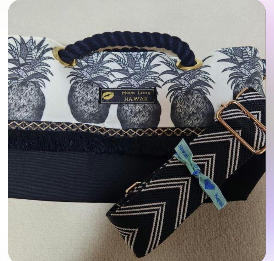 Mocolima Hawaii モコリマハワイ ブラックパイントートバッグ