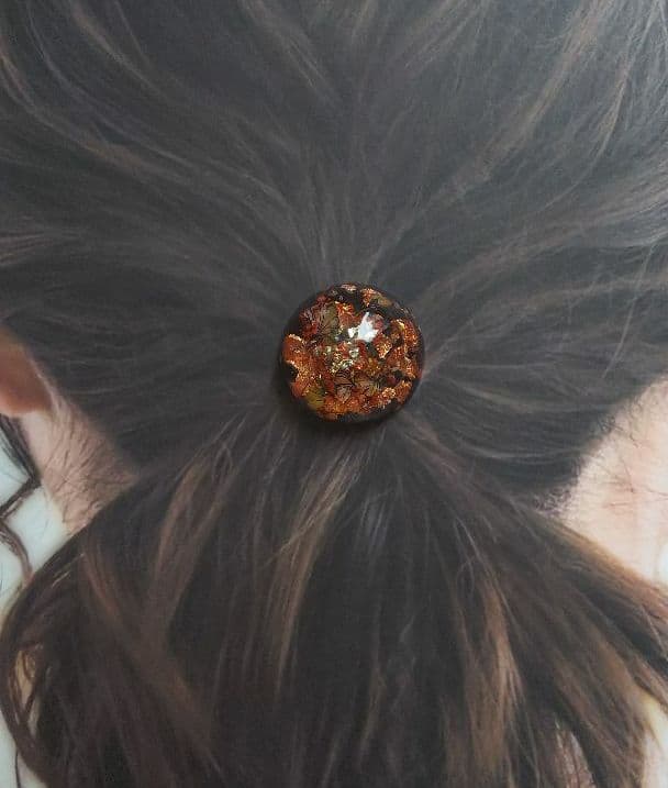 秋デザインドーム型レジンヘアゴム