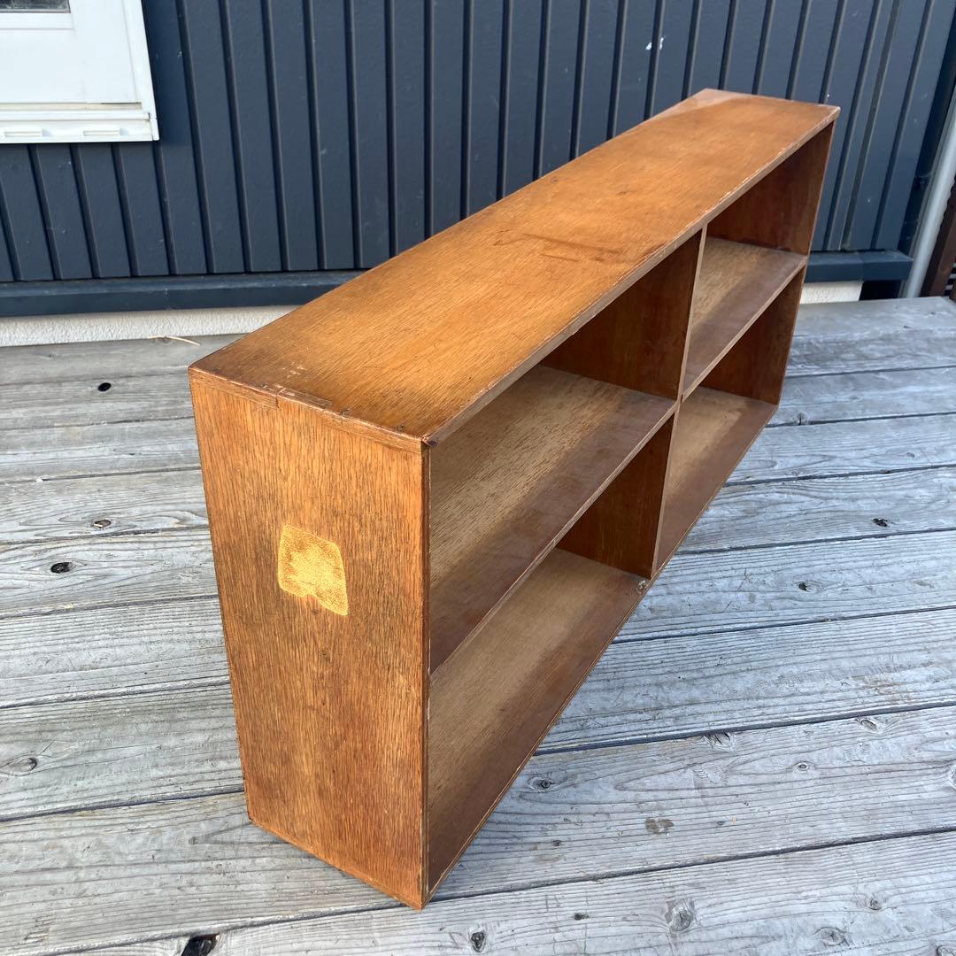 昭和レトロ 古家具 古材 格子型 飾り棚 ディスプレイラック オープンラック