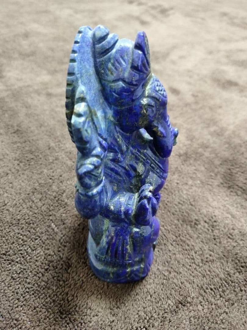 ラピスラズリ　ガネーシャ　置物