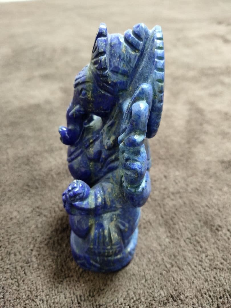 ラピスラズリ　ガネーシャ　置物