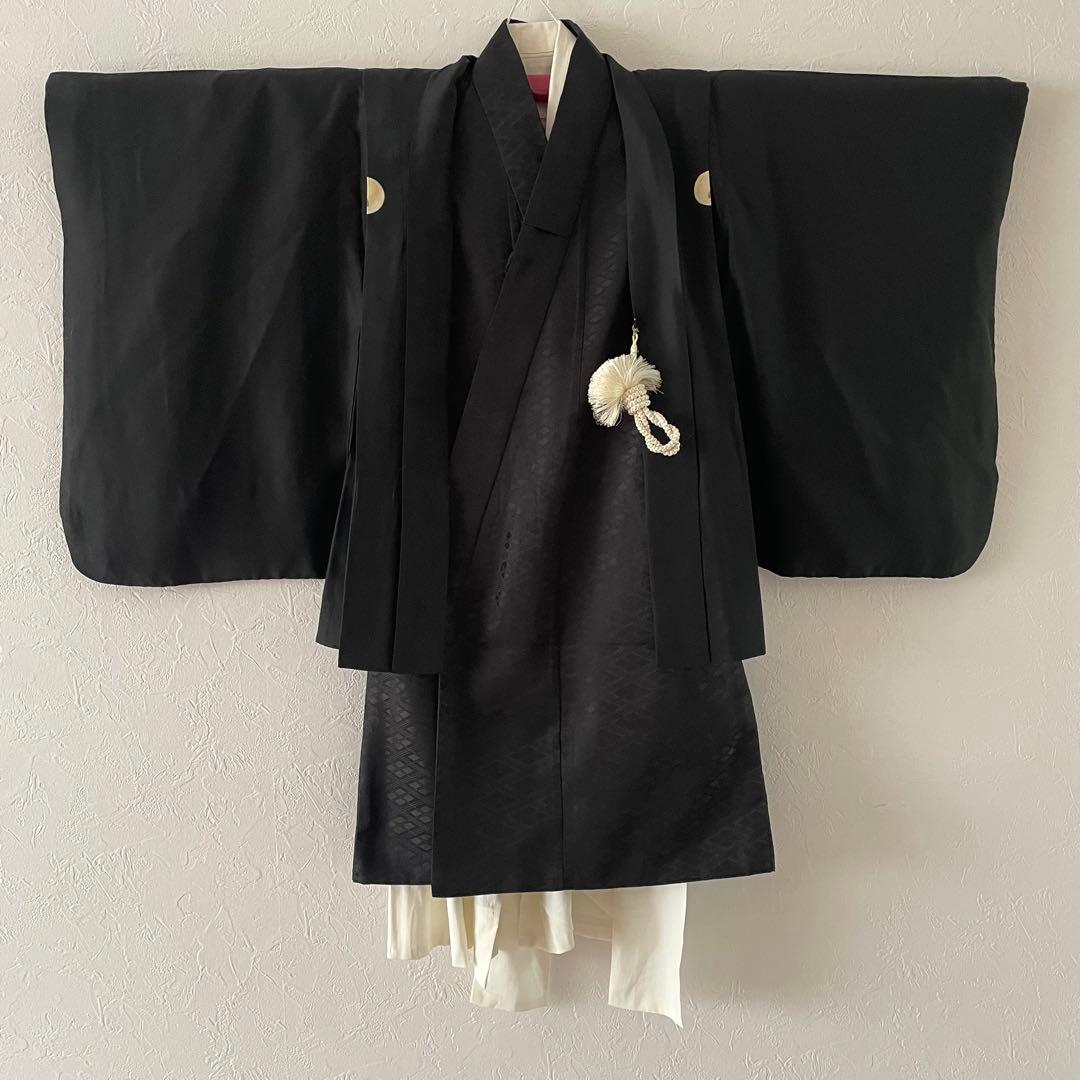 七五三　3歳　男の子　正絹羽織　袴セット