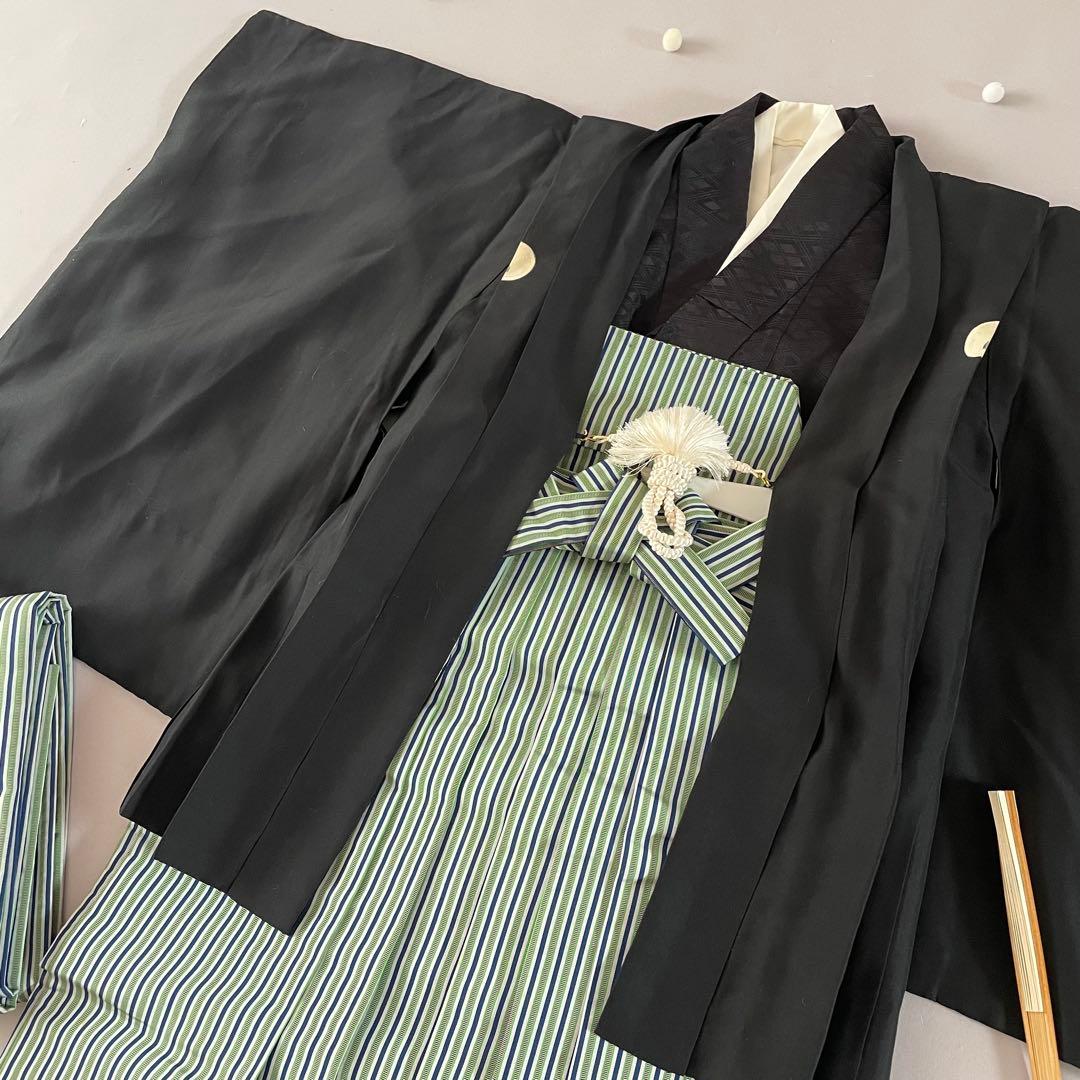 七五三　3歳　男の子　正絹羽織　袴セット