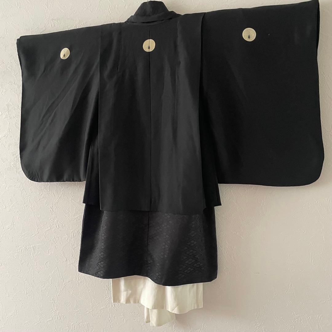 七五三　3歳　男の子　正絹羽織　袴セット