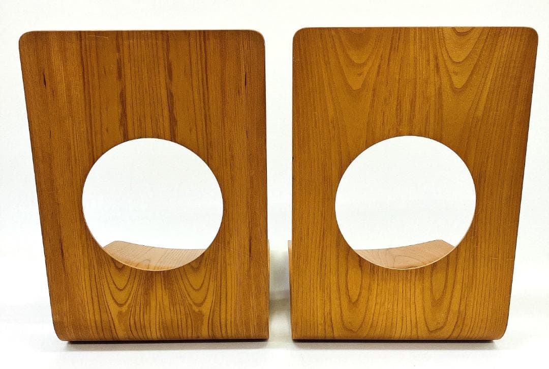 Tendo 天童木工 座椅子 2脚セット 藤森健次 曲げ木 ケヤキ板目 曲木⑲