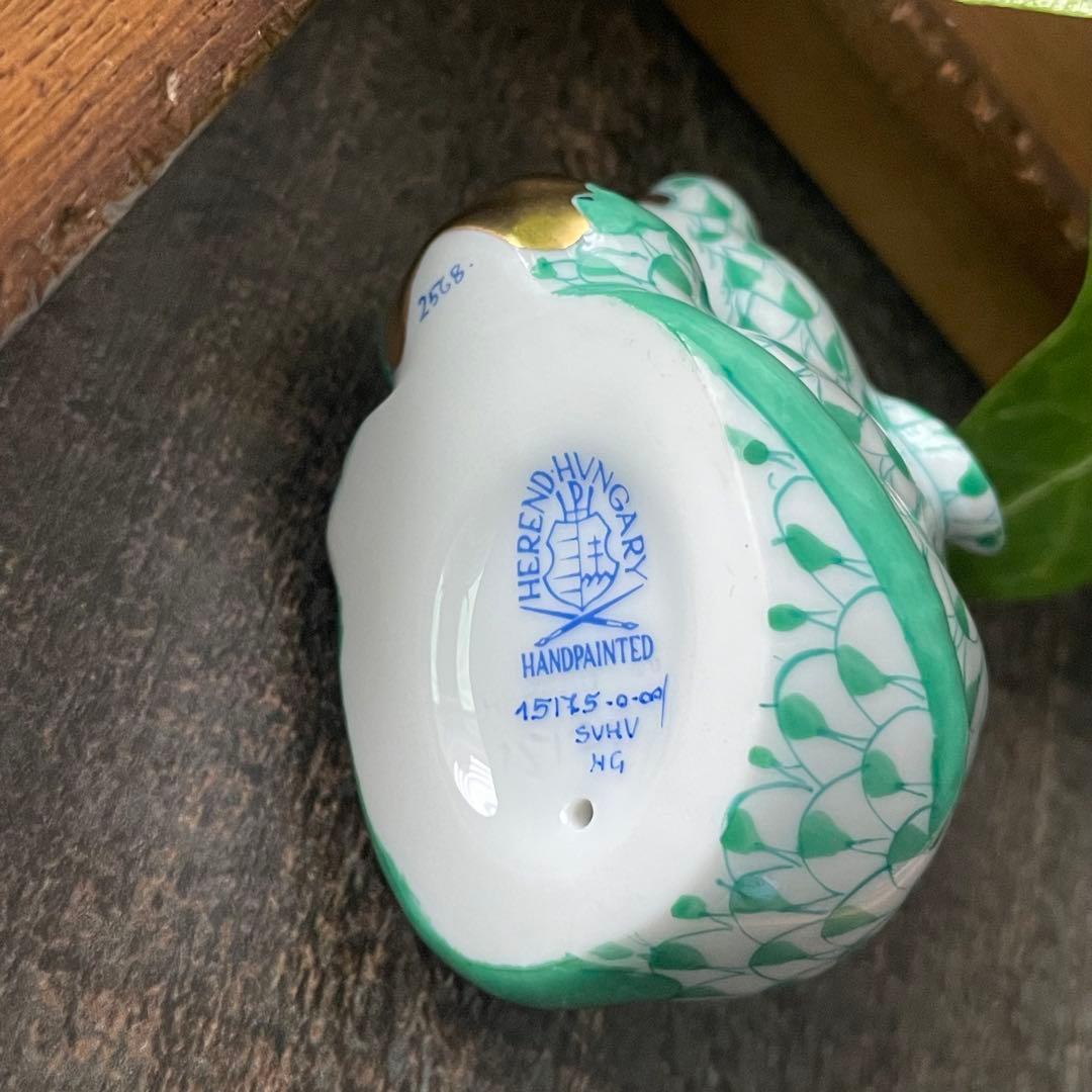 HEREND ゾディアック 十二支フィギュリン グリーン ネズミ - メルカリ