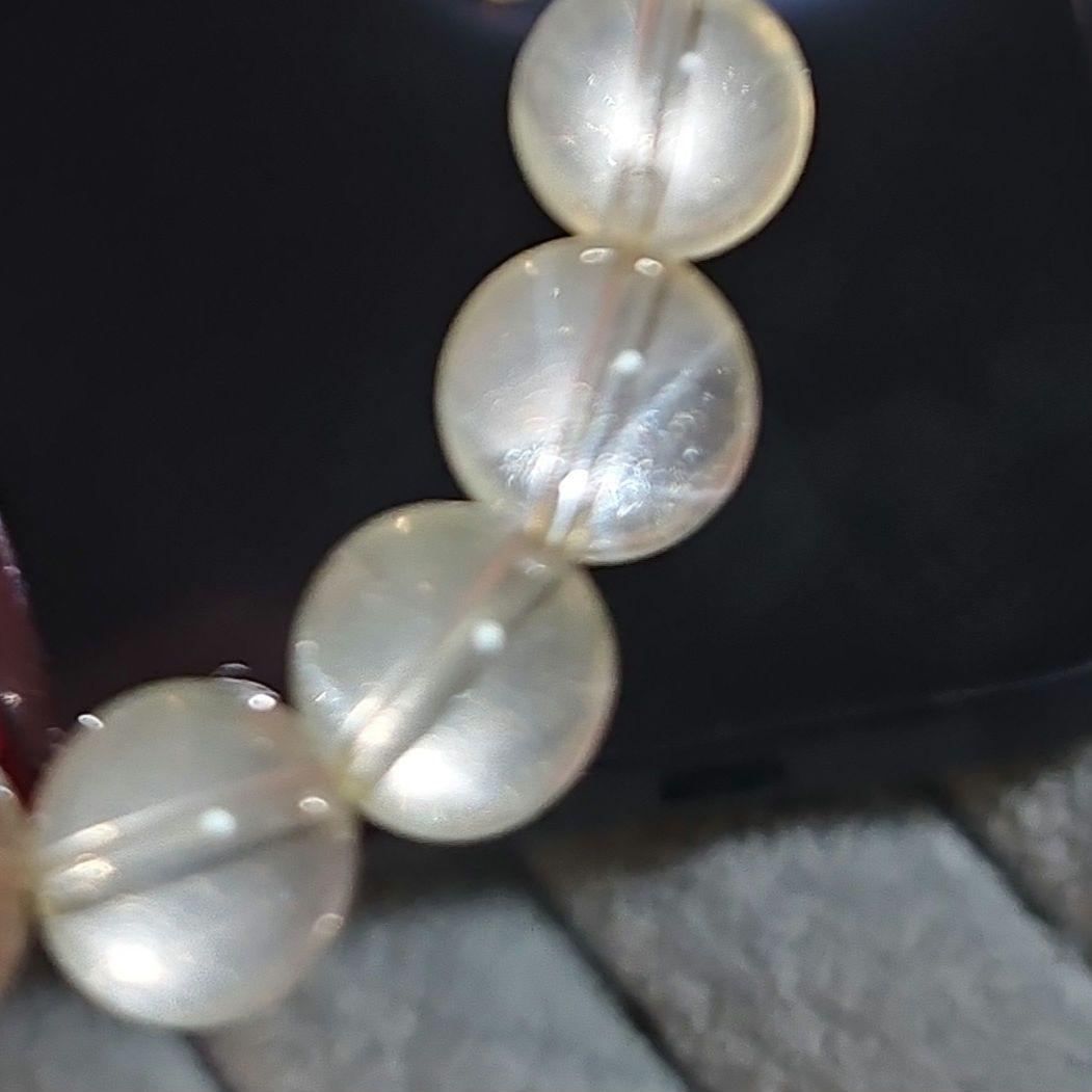 漆　天珠　レモンクォーツ　スターレモンクォーツ　ブレスレット