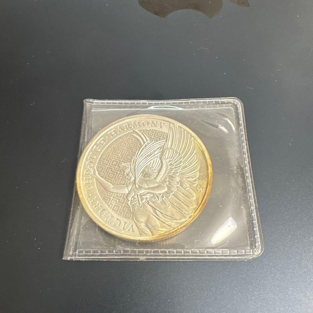 VICTORY THROUGH HARMONYセントヘレナ銀貨1オンス純銀