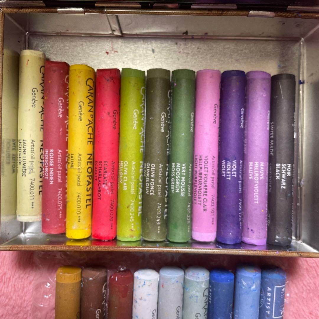 セヌリエ オイルパステル 24色 ＋ カランダッシュ ネオパステル 20本