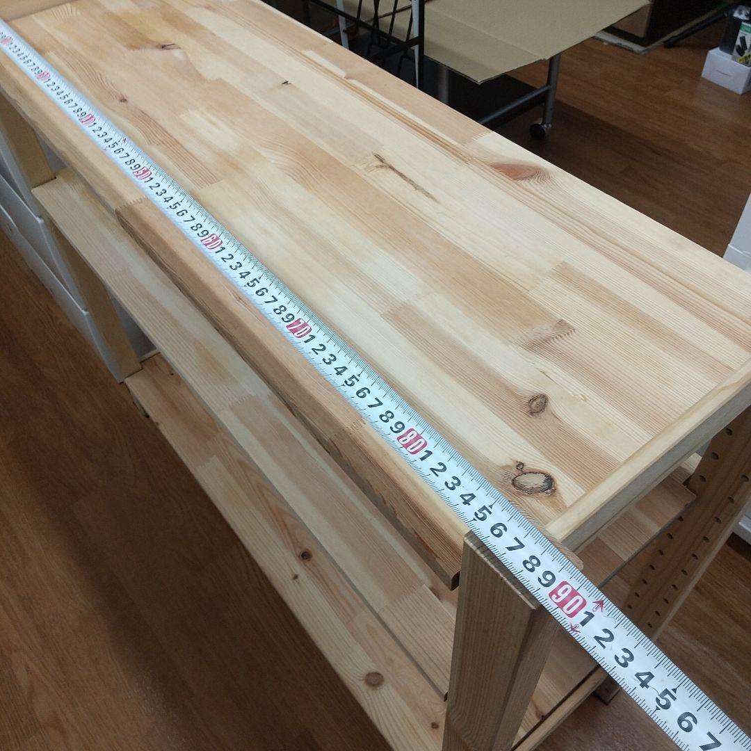 ご*ま様 M IKEA イケア 木製 3段 オープンシェルフ　飾り棚 収納ラック