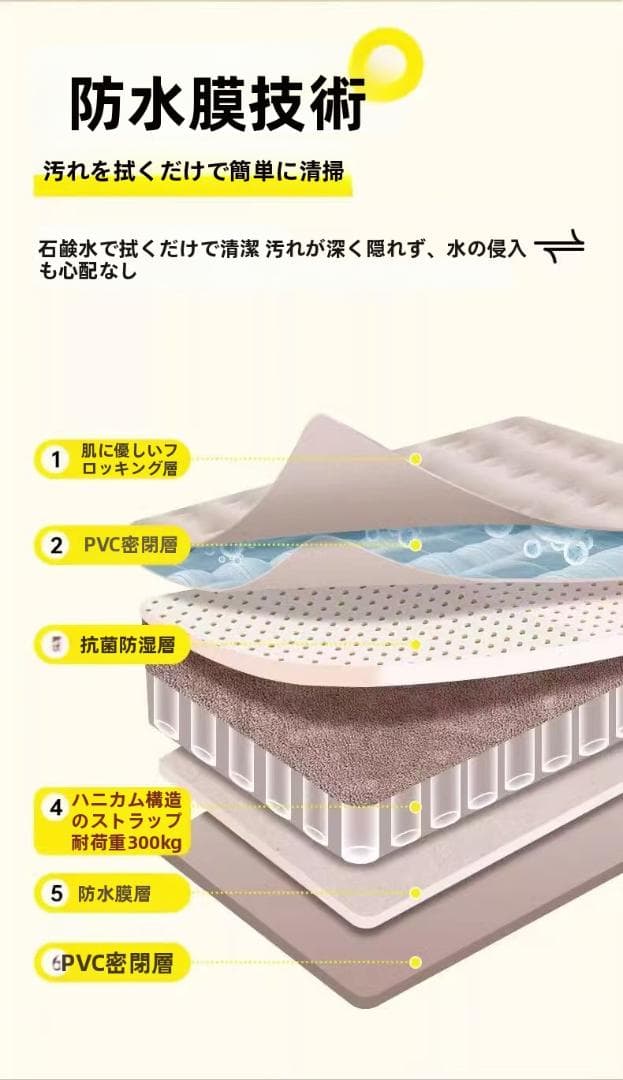 家用・キャンプ対応 エアソファベッド空気式(空気入れ付)ソファ/ベッド2WAY