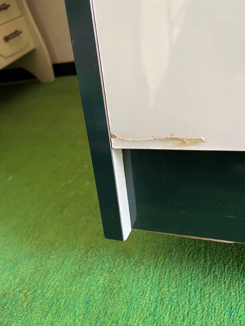 チェスト 昭和レトロ レトロポップ インテリア 当時物 白 緑 箪笥