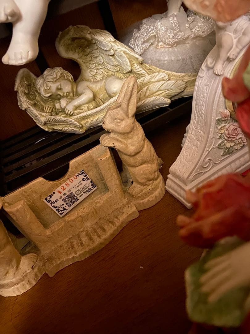 天使の彫刻 エンジェル　フェアリー妖精　園芸　オブジェ　置物