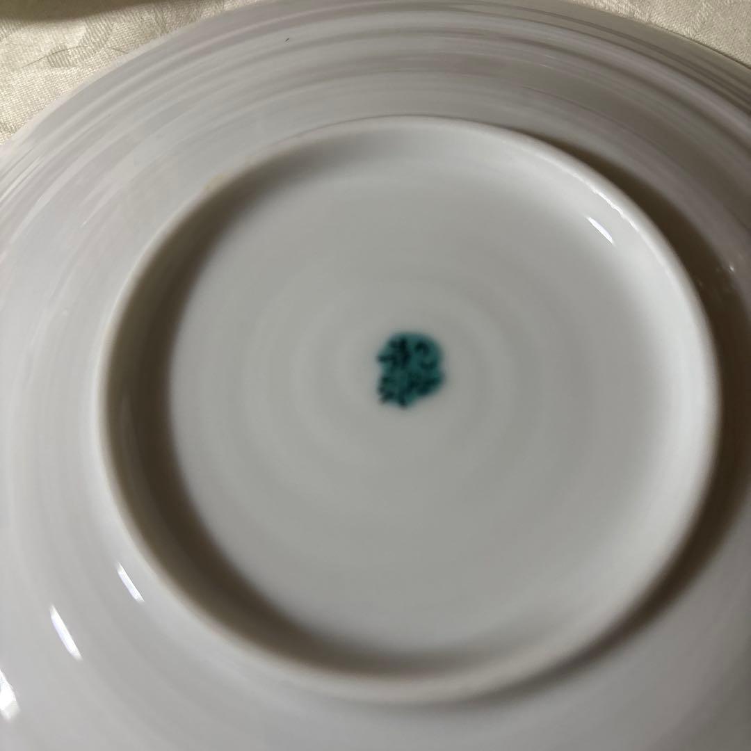 九谷焼 九谷 青郊窯 めじろ 小鳥 中皿 5枚 箱付