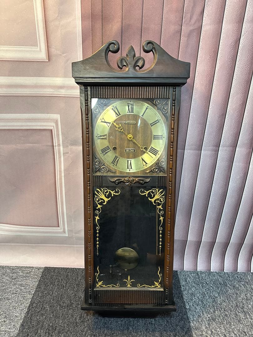 CITIZEN 30 DAY 振り子時計 シチズン ぜんまい 柱時計 掛時計 - メルカリ