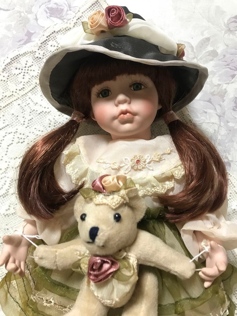 ヴィンテージ❗️人形￼ \"ベアーと少女\"￼￼