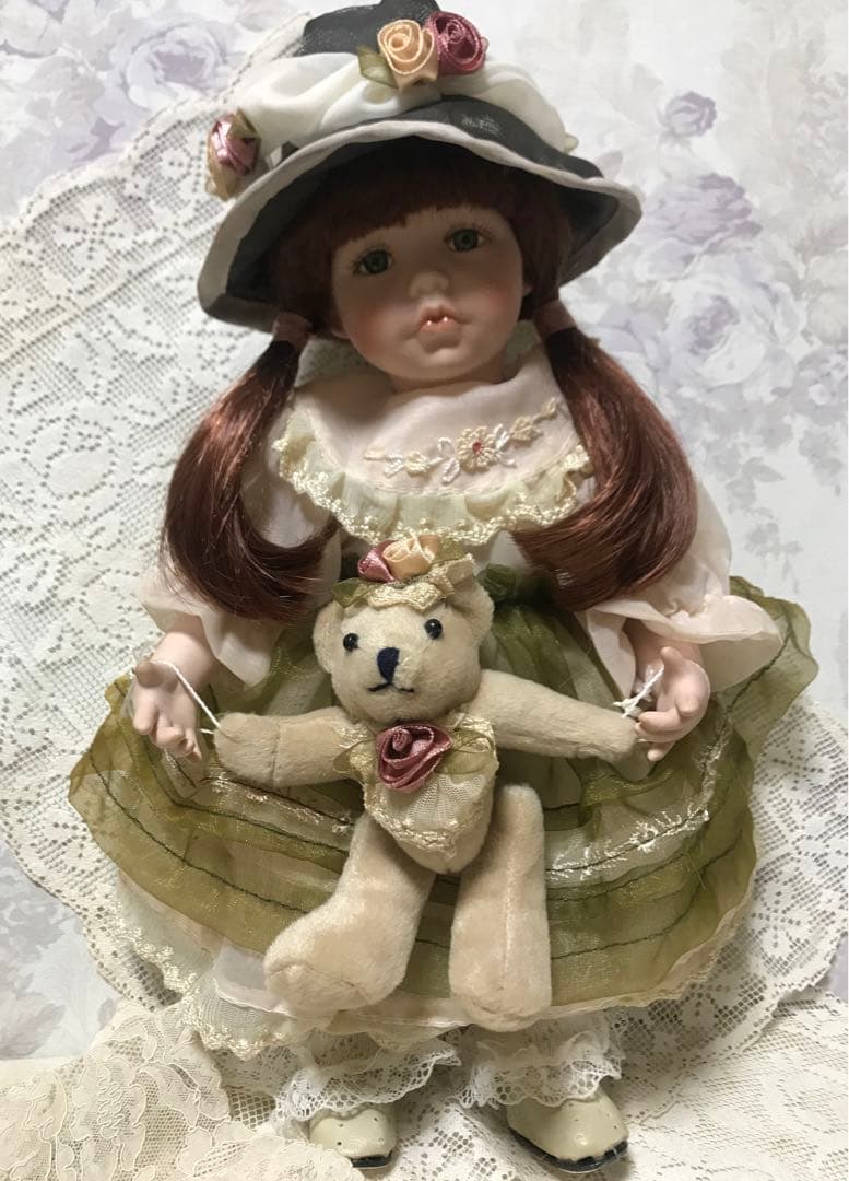 ヴィンテージ❗️人形￼ \"ベアーと少女\"￼￼