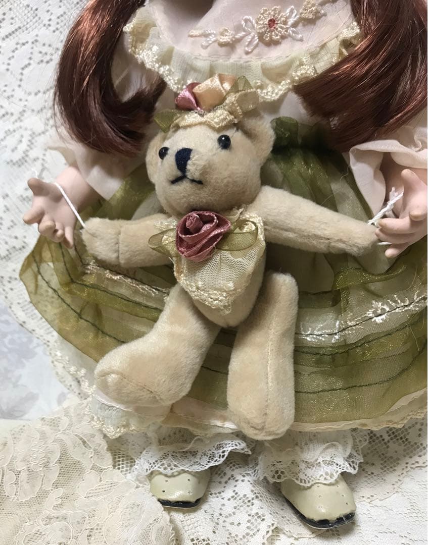 ヴィンテージ❗️人形￼ \"ベアーと少女\"￼￼