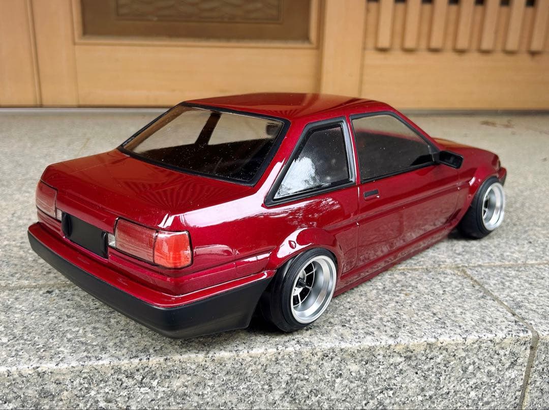 TT-01MRCコンバシャーシ+新品AE86トレノボディ