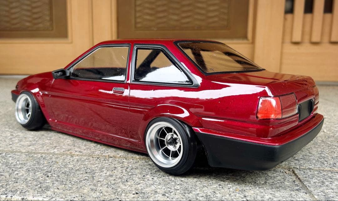 TT-01MRCコンバシャーシ+新品AE86トレノボディ