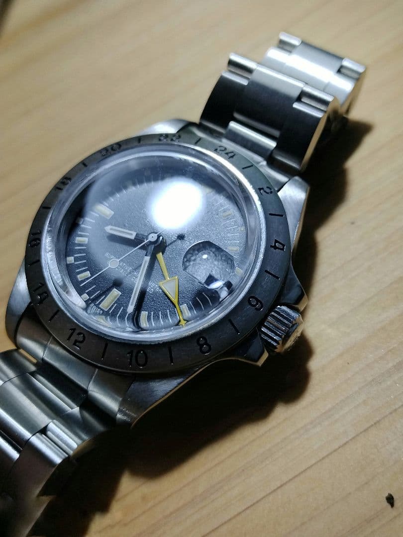 かいじゆう　腕時計　部品　イエローGMT