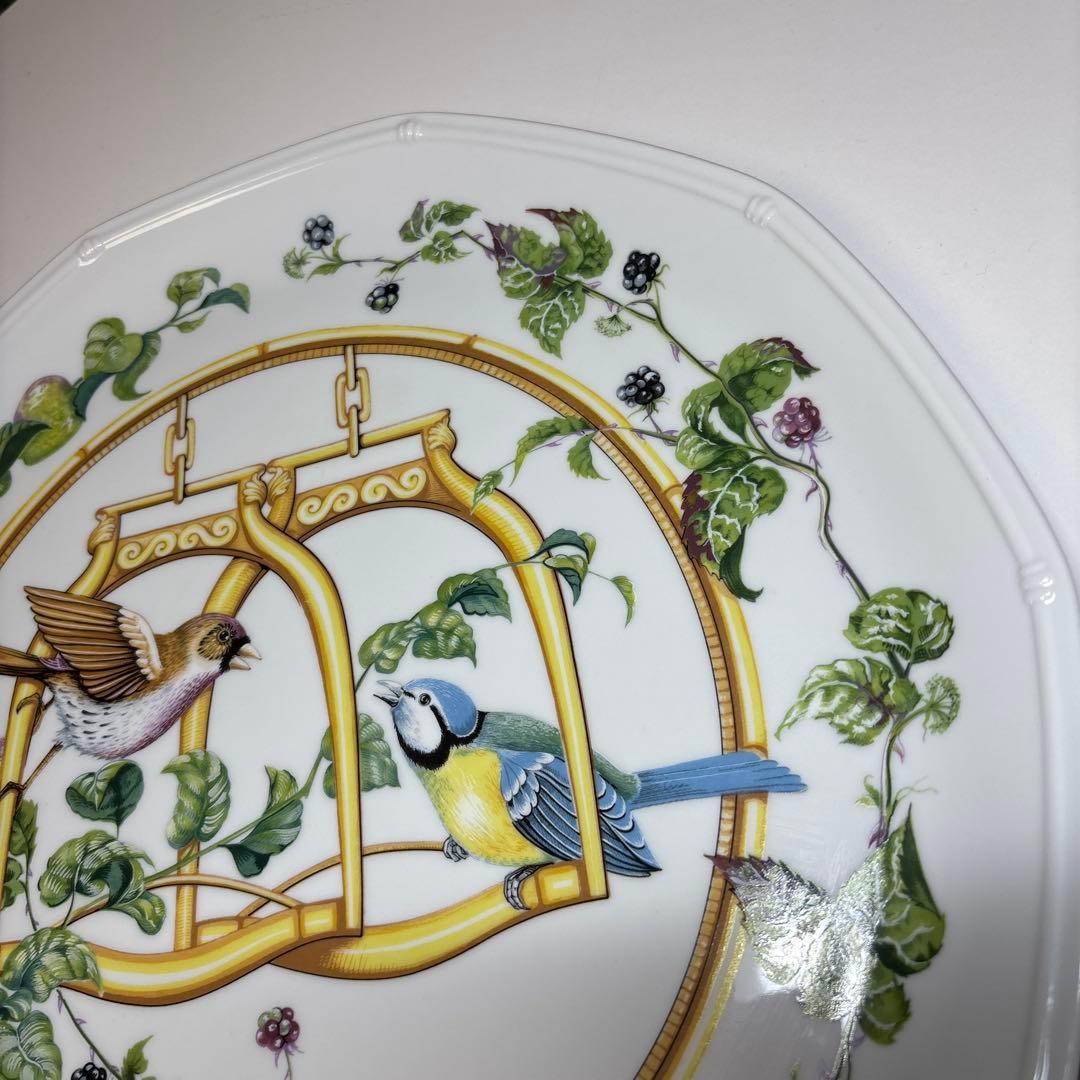希少 ヴィンテージ HERMÉS エルメス 大皿 プレート LOVE BIRD