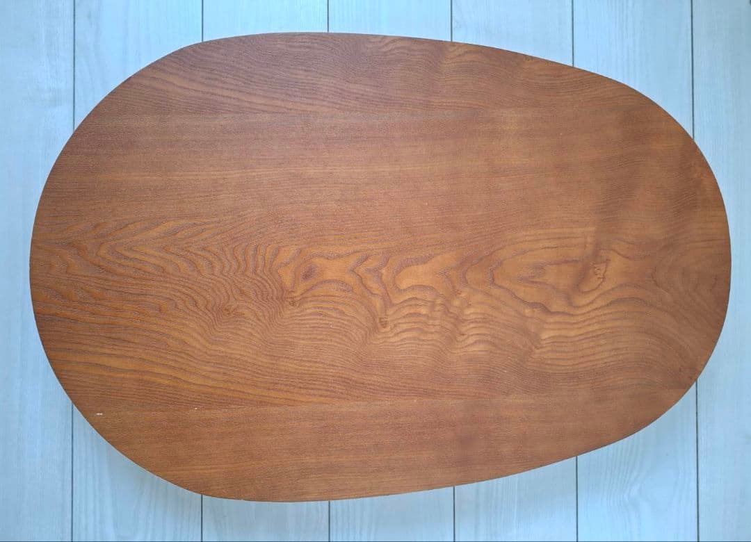 ローテーブル　センターテーブル　折りたたみ　安井家具　エッグ型