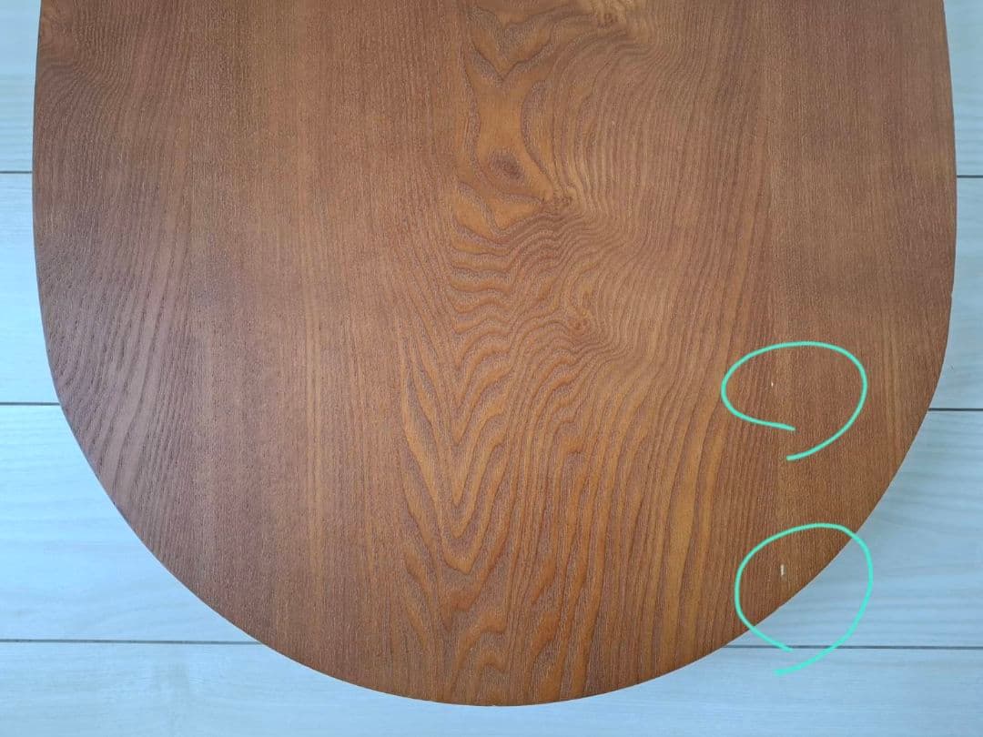 ローテーブル　センターテーブル　折りたたみ　安井家具　エッグ型