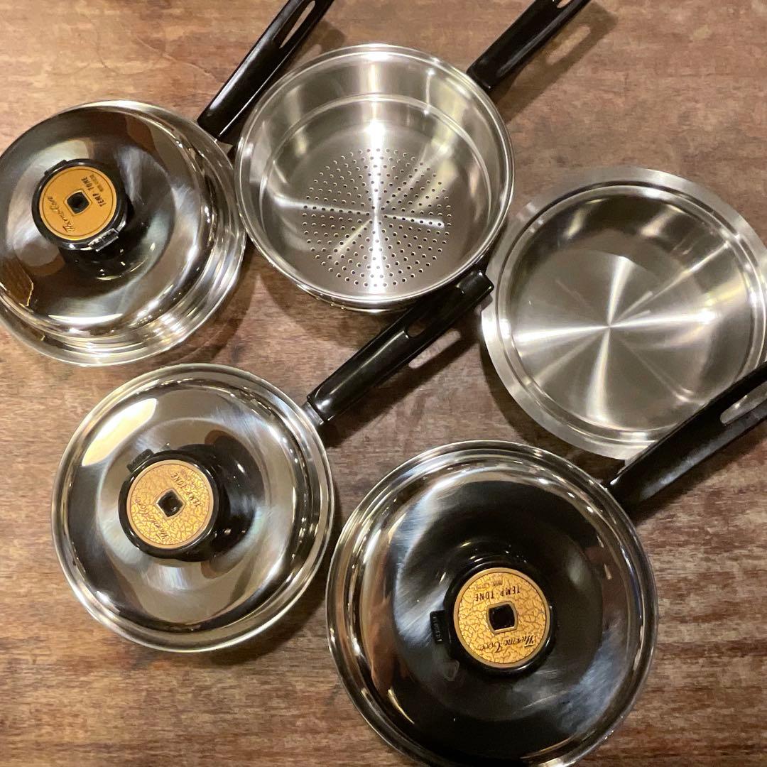 未使用！テンプトーン TEMP-TONE サーモコア ステンレス 片手鍋 無水鍋