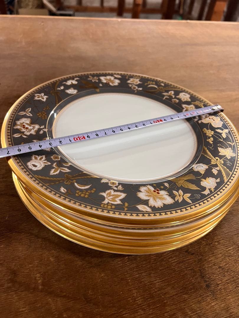 27.5cm サブライム花柄皿 6枚セット　　美品