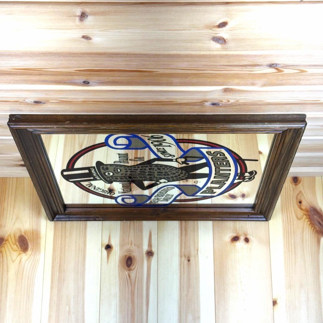 MR PEANUT ミスターピーナッツ ビンテージ 壁掛け パブミラー 鏡