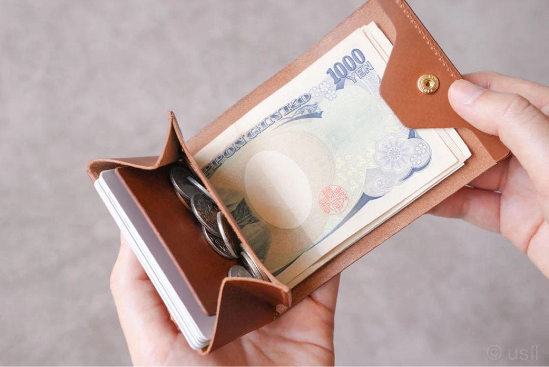 完売 限定品 usfl シェルコードバン サドルプルアップ コンパクトウォレット