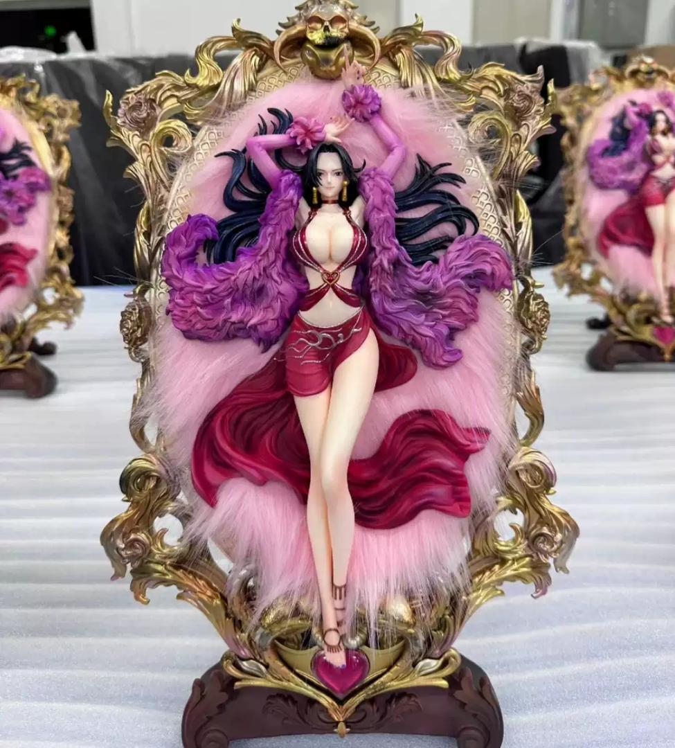 ワンピース ボア ハンコック 額縁 ガレージキット フィギュア 塗装済み