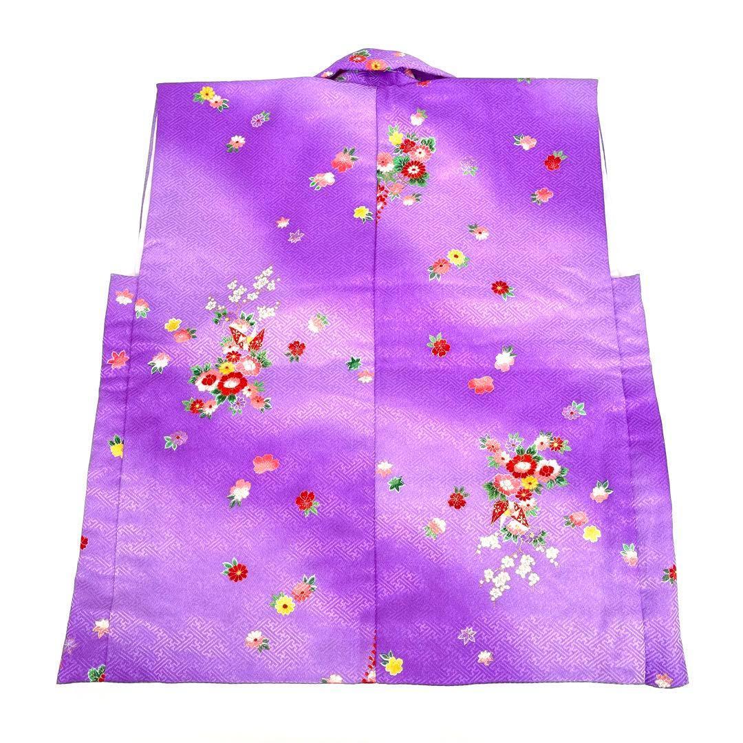 【着物と帯 時流】O24250ys◆七五三 3 才女の子着物&被布コート+長襦袢