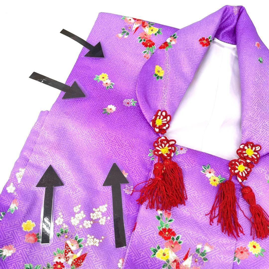 【着物と帯 時流】O24250ys◆七五三 3 才女の子着物&被布コート+長襦袢