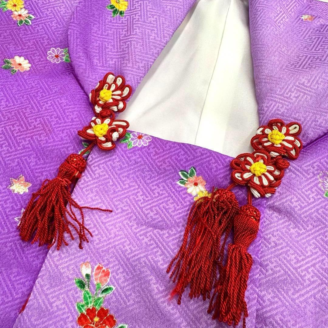 【着物と帯 時流】O24250ys◆七五三 3 才女の子着物&被布コート+長襦袢