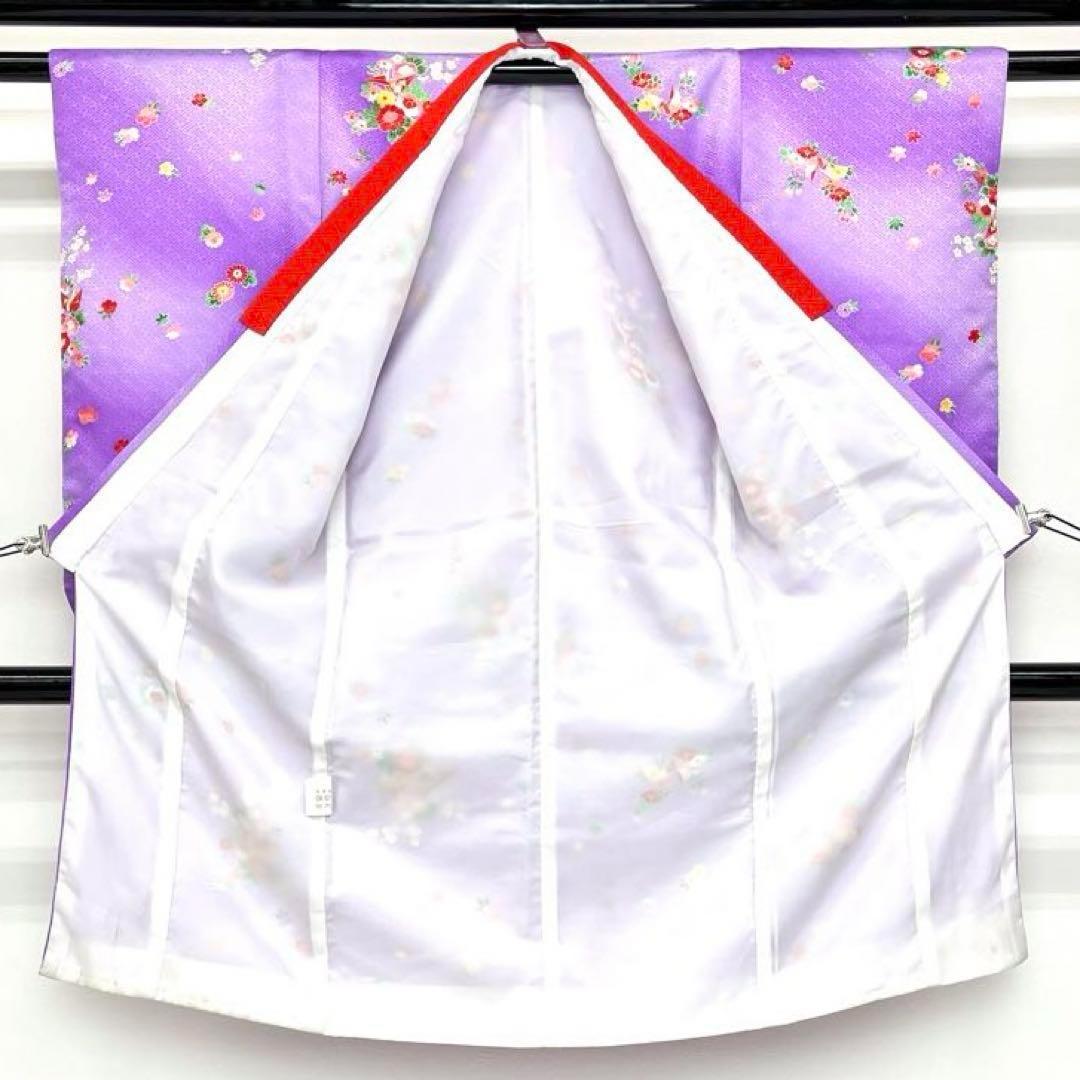 【着物と帯 時流】O24250ys◆七五三 3 才女の子着物&被布コート+長襦袢