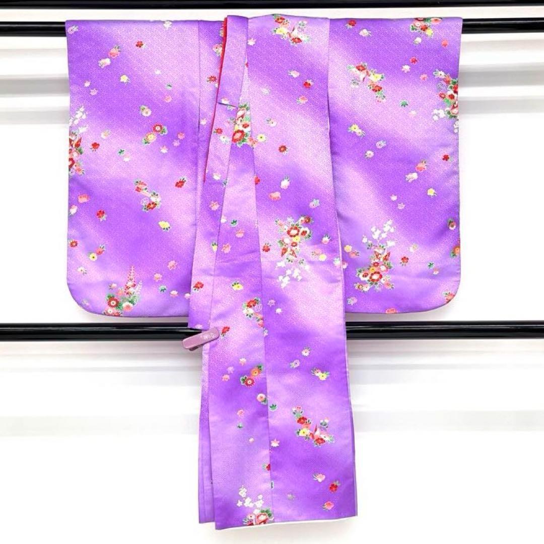 【着物と帯 時流】O24250ys◆七五三 3 才女の子着物&被布コート+長襦袢