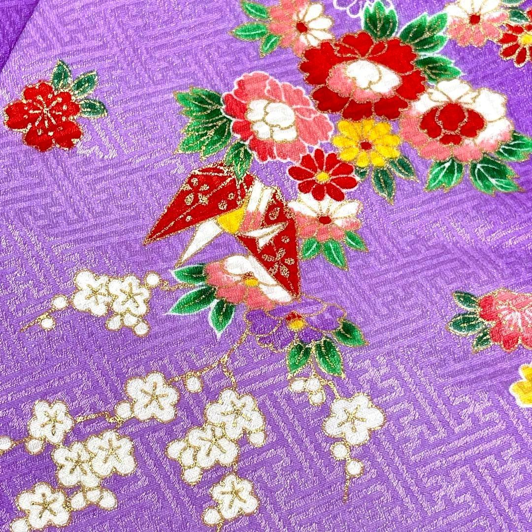 【着物と帯 時流】O24250ys◆七五三 3 才女の子着物&被布コート+長襦袢