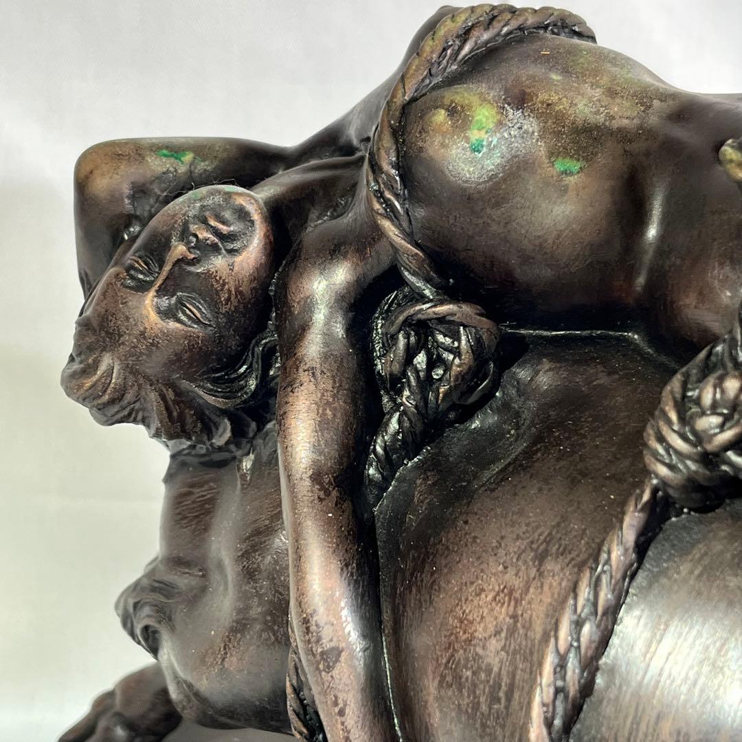 ブロンズ像 林良慶 ブロンズ エウロペの略奪 東京書芸館 約12Kg