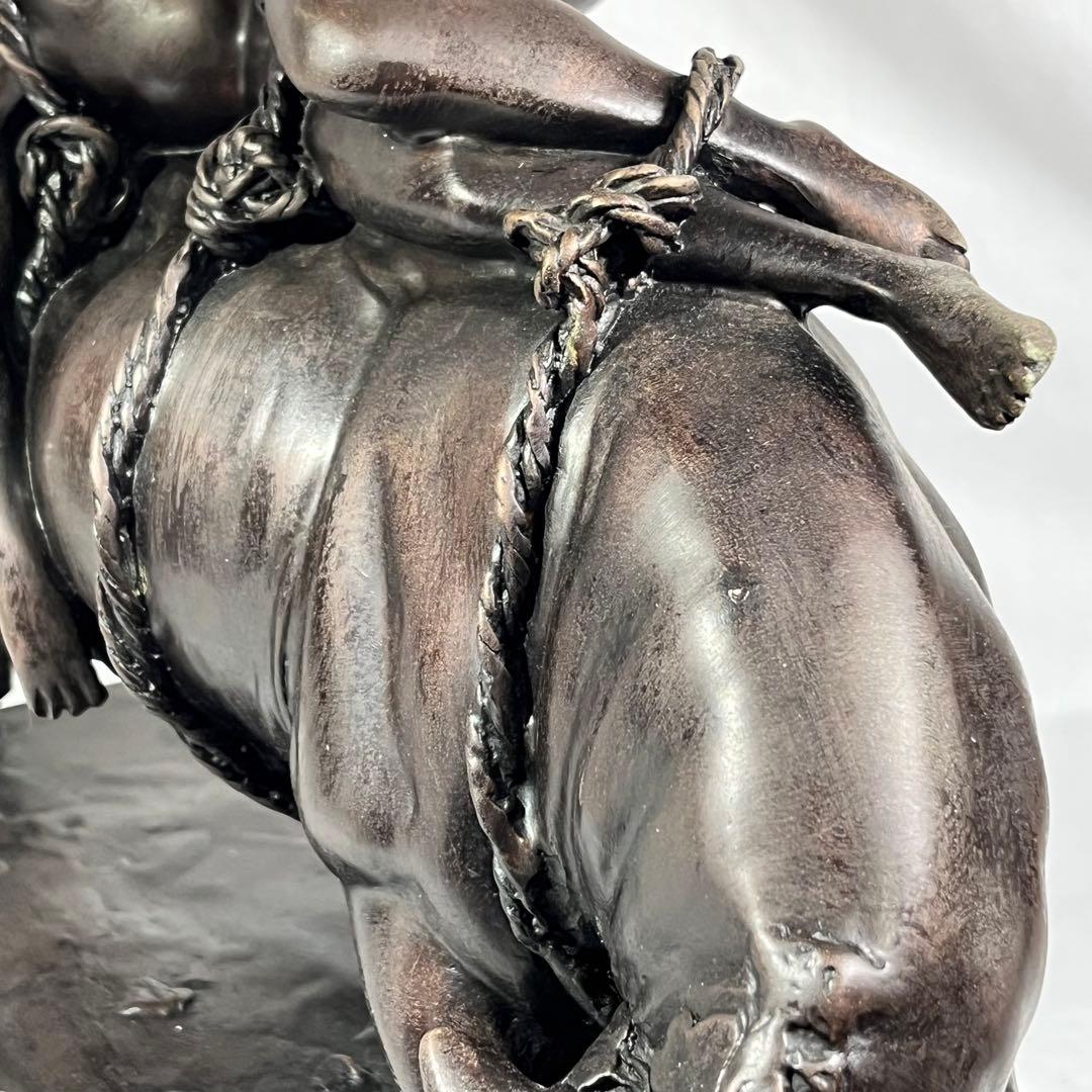 ブロンズ像 林良慶 ブロンズ エウロペの略奪 東京書芸館 約12Kg