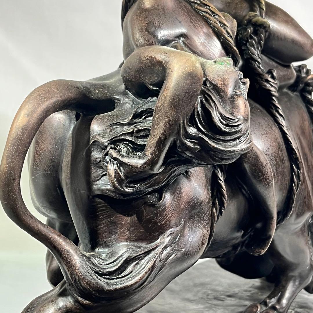ブロンズ像 林良慶 ブロンズ エウロペの略奪 東京書芸館 約12Kg