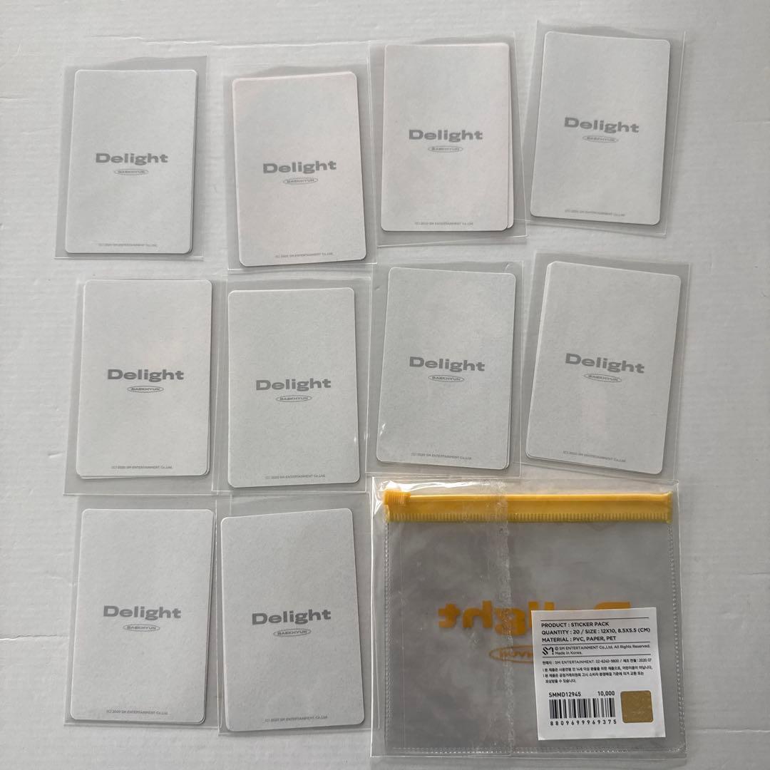 EXO ベッキョン ステッカー トレカ Delight - メルカリ