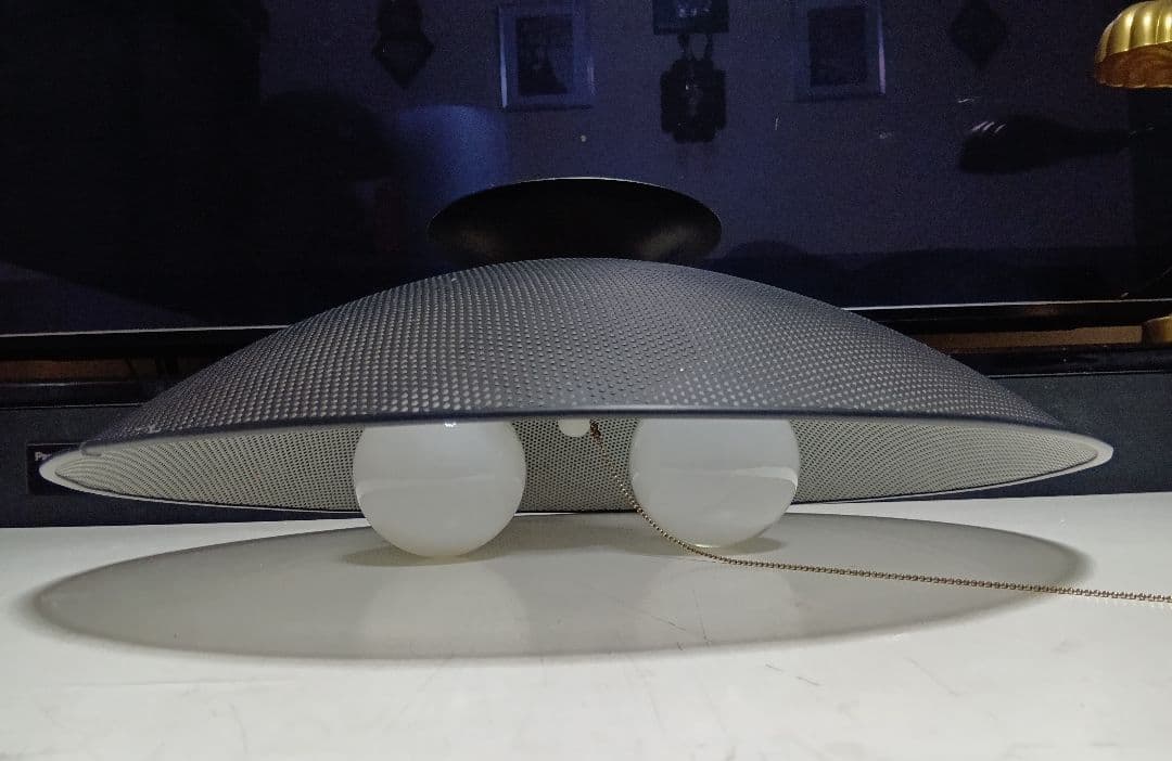 レア　廃盤　1980's　スペースエイジ　ポストモダン　パンチングメタル　ライト