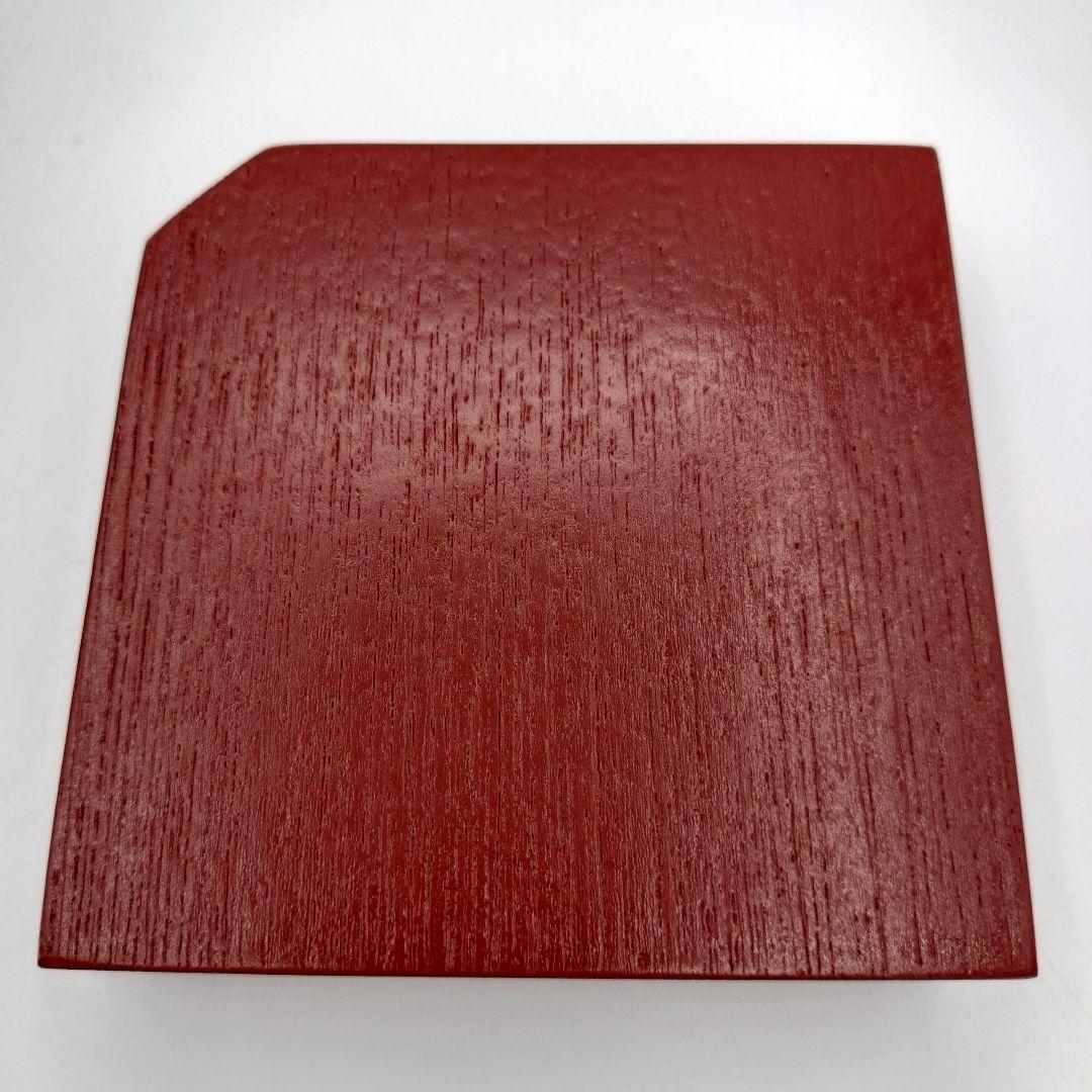 a93 松花堂弁当 柿合 黒塗 5客 内皿2種類付 茶道