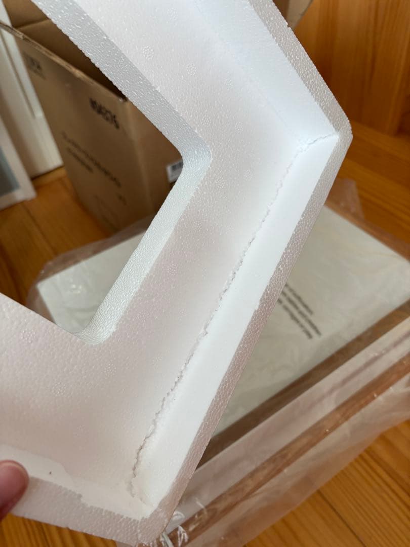 tosca ホワイト ブレッドケース 木製ハンドル付き