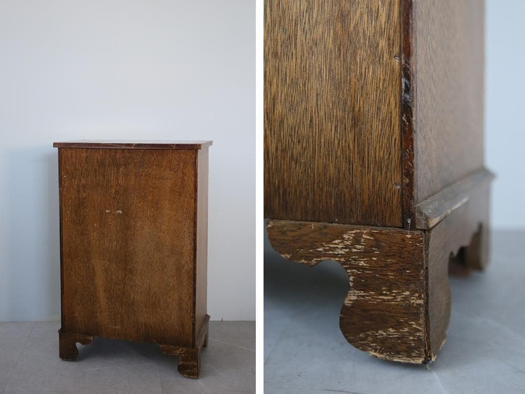 英国アンティーク木製ブックシェルフ/本棚/食器棚/飾り棚/収納ラック91-166